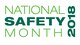 National Safety Month 2018 logo from the National Safety Council (Used with permission).