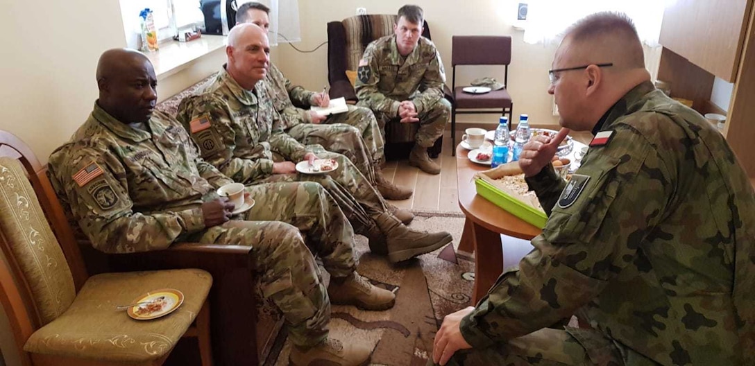 Army Reserve Soldiers build relationship with Polish civil leaders - Saber Strike 18