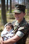 During the event there were activities for the whole family, food and an opportunity to create a human ribbon to recognize the Purple Ribbon Campaign, supporting Domestic Violence Awareness month. (Official USMC Photos by Sgt. Ryan M. Heintzelman)