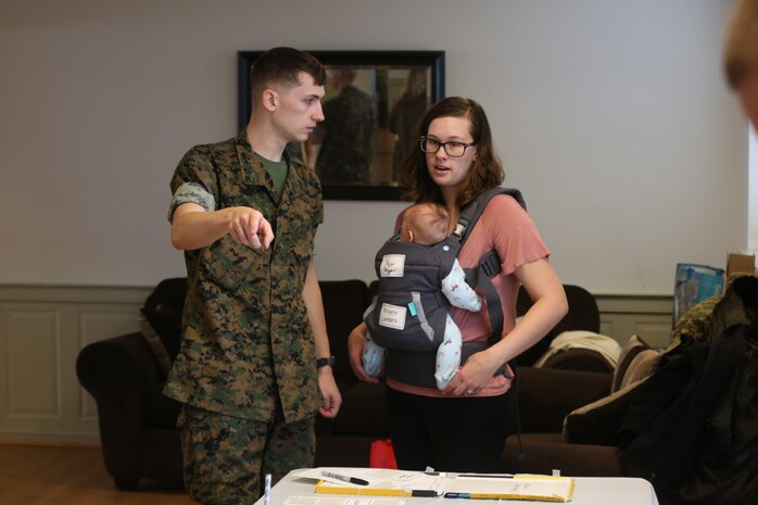Chemical Biological Incident Response Force family readiness team, with the assistance of Marine Corps Community Services Henderson Hall, hosted a Spouse Meet and Greet at the Mix House aboard Naval Support Facility Indian Head, April 17, 2018.  (Official USMC Photos by Staff Sgt. Santiago G. Colon Jr.)