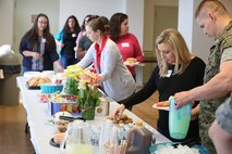 Chemical Biological Incident Response Force family readiness team, with the assistance of Marine Corps Community Services Henderson Hall, hosted a Spouse Meet and Greet at the Mix House aboard Naval Support Facility Indian Head, April 17, 2018.  (Official USMC Photos by Staff Sgt. Santiago G. Colon Jr.)