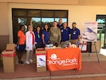 Capt. Michael Coy with the Florida National Guard's Counterdrug Program conducts a "Take Back" event in Orange Park, Florida over the recent weekend.