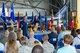 Maj. Gen. James Jacobson, Air Force District of Washington commander, provides remarks during Col. Elizabeth Larson's retirement ceremony June 7.