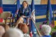 Col. Elizabeth Larson, Air Force District of Washington Operations, Plans and Requirements director, reflects on nearly 30 years of service during her retirement ceremony June 7.