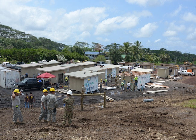 Hawaii National Guard hard at work on micro-shelter project