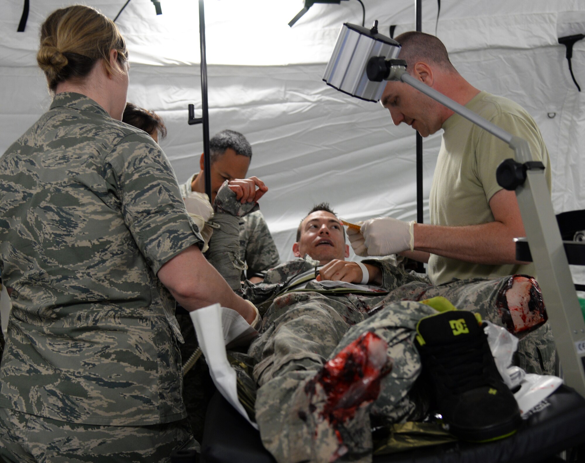 In an effort to advance combat readiness, the 86th Medical Group conducted Exercise Maroon Surge on Ramstein Air Base, Germany, June 4 through June 11.