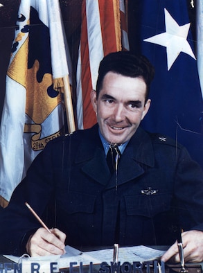 Brig. Gen. Richard E. Ellsworth, former 28th Strategic Reconnaissance Wing commander, is remembered at Ellsworth Air Force Base, S.D., for giving the base its namesake. Ellsworth was killed in a training exercise March 18, 1953, when his Convair RB-36 Peacemaker crashed killing all 22 onboard. (Courtesy photo)