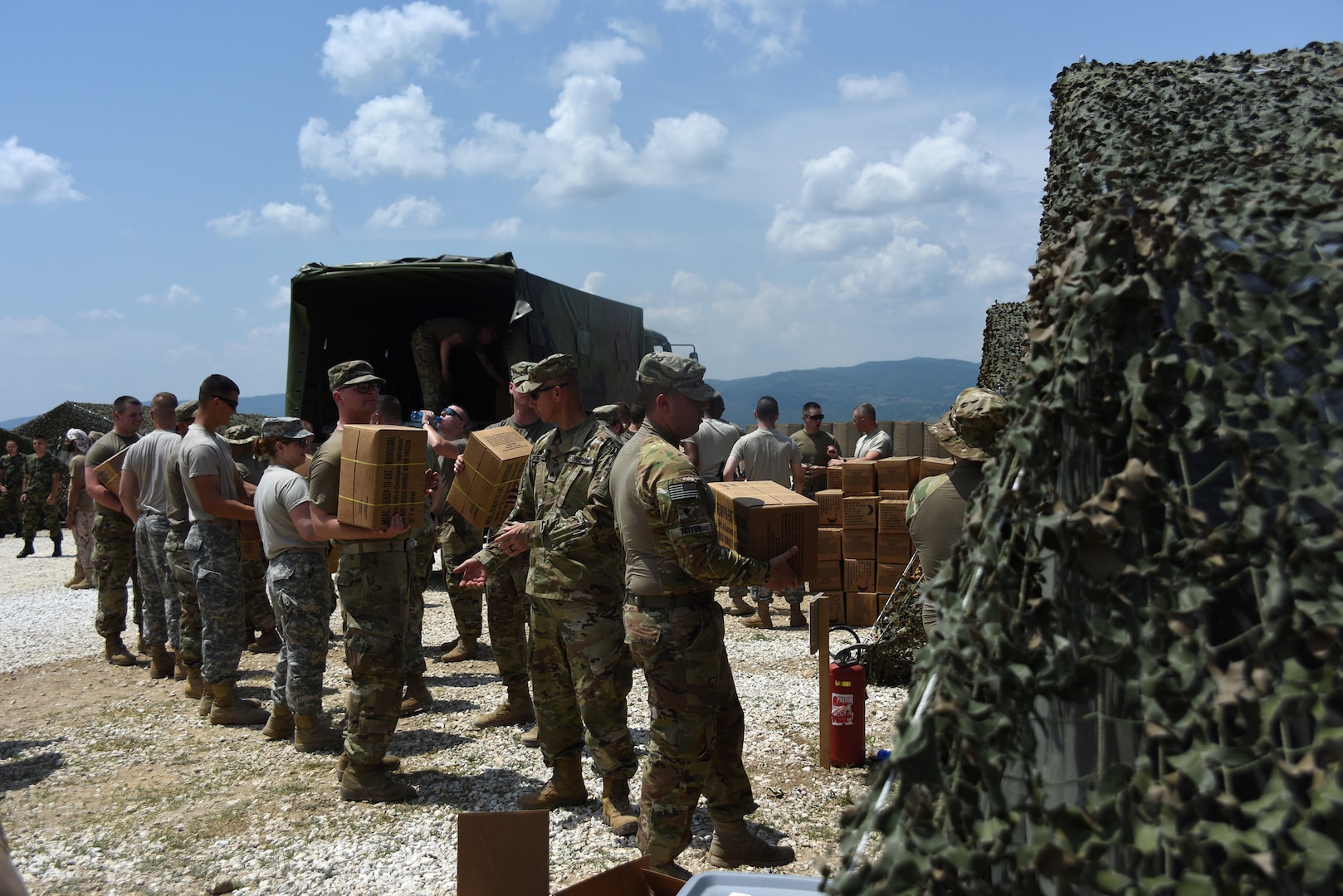 ONG in Serbia for exercises