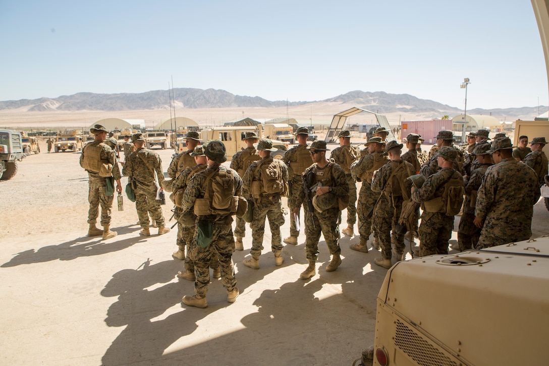 CLB-25 Marines conduct motorized operations training exercise at ITX 4-18