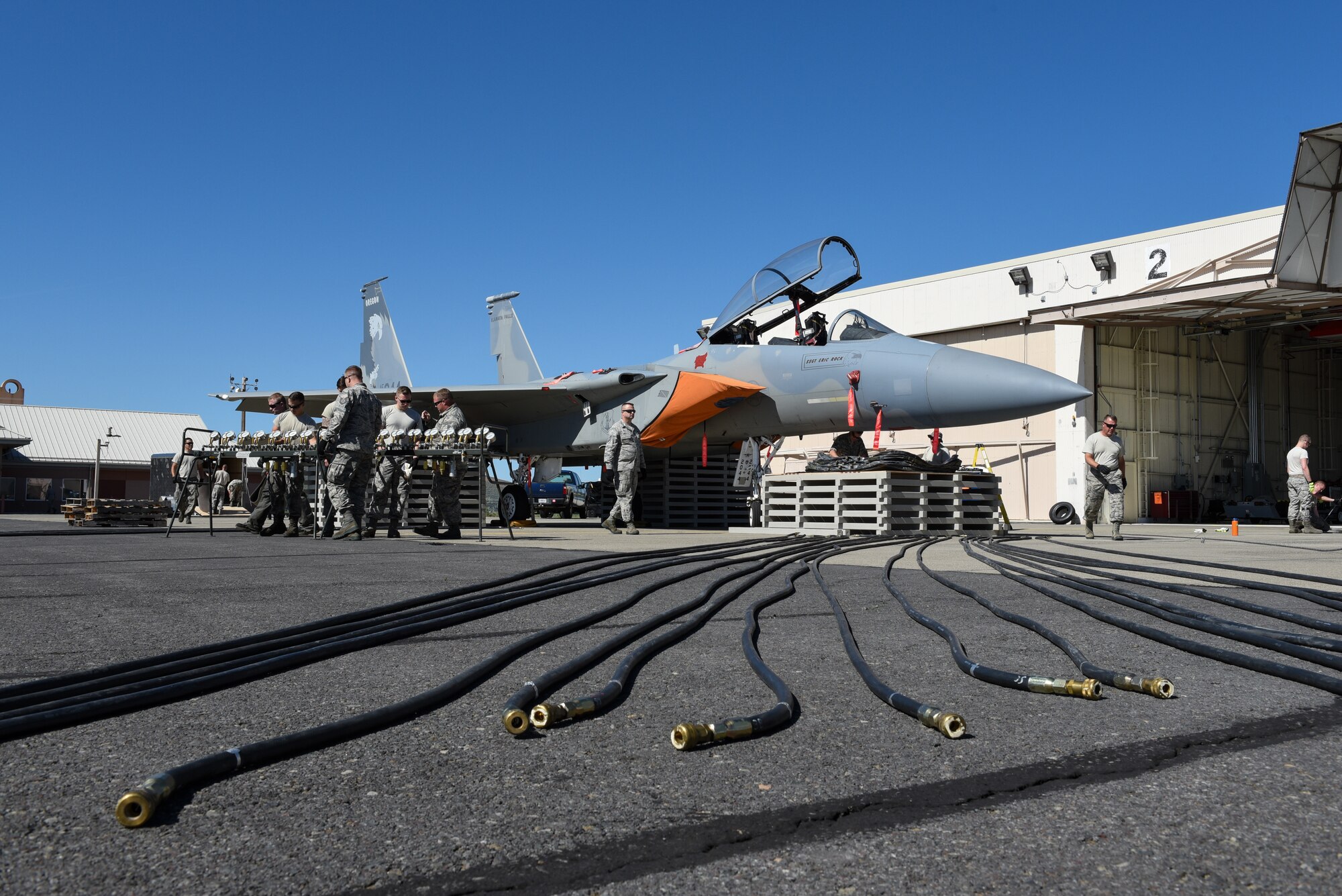 F-15 air bag lift