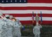 Members of the 8th Medical Group render the initial salute to U.S. Air Force Col. Robert D. Peltzer, 8th Medical Group commander, during a change of command ceremony June 13, 2018, at Kunsan Air Base, Republic of Korea. The 8th MDG is responsible for the medical care of approximately 2,700 active duty personnel and also maintains a specialty care network partnering with several civilian and military heath care facilities. (U.S. Air Force photo by Staff Sgt. Victoria H. Taylor)