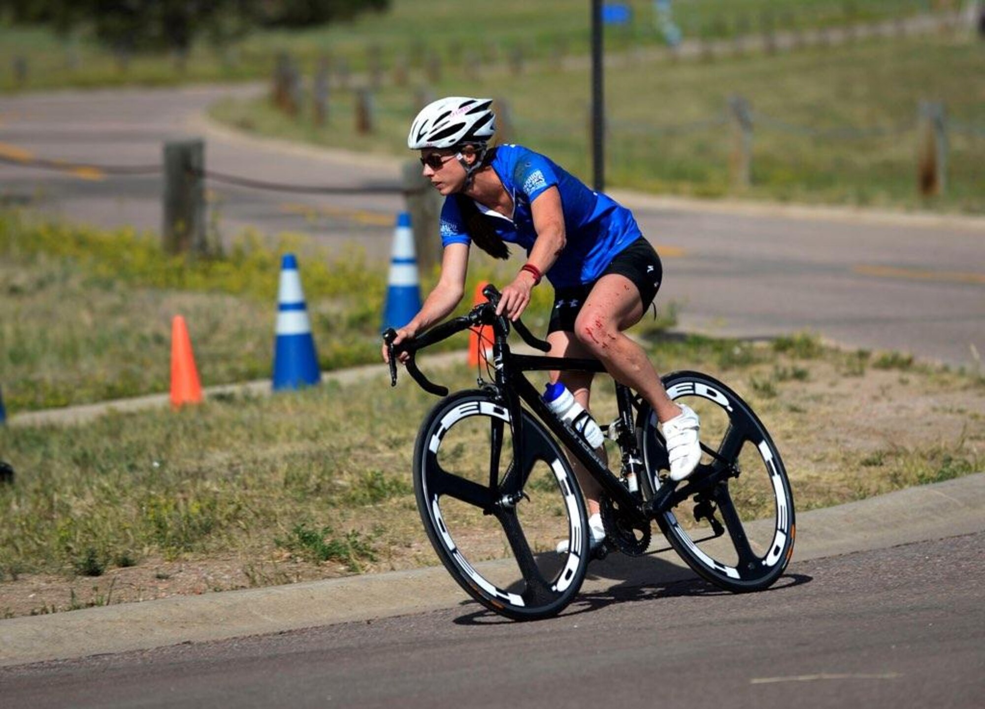 Woman cycling