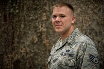 Staff Sgt. Benjamin Painter, the noncommissioned officer in charge of logistics plans at the 42nd Logistics Readiness Squadron, returned recently from volunteering with Defense POW/MIA Accounting Agency. He and his team were charged with searching for two service members in the remote Vietnamese jungles. (Air Force photo by Senior Airman Alexa Culbert)