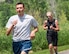 Master Sgt. Aaron Hommerding, 934th ASTS, sets the pace during the run. (Air Force Photo/Paul Zadach)