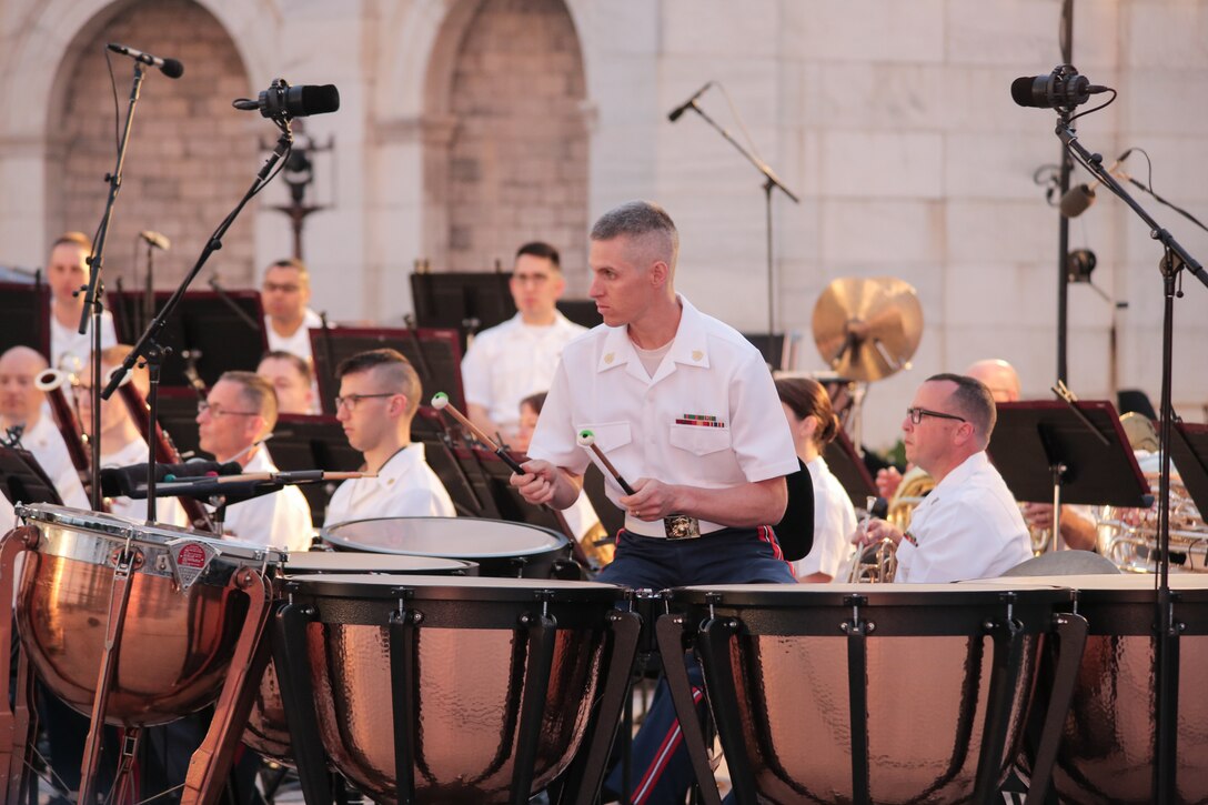 Marine Band on the West Terrace of the U.S. Capitol