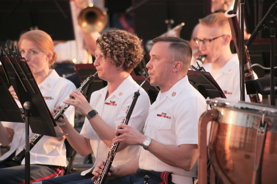 Marine Band on the West Terrace of the U.S. Capitol