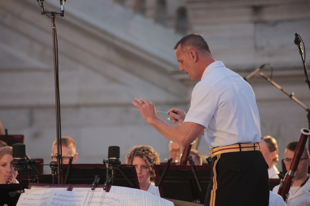 Marine Band on the West Terrace of the U.S. Capitol