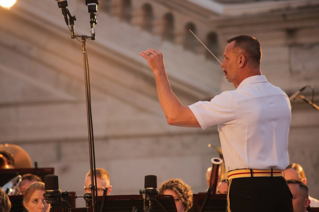 Marine Band on the West Terrace of the U.S. Capitol