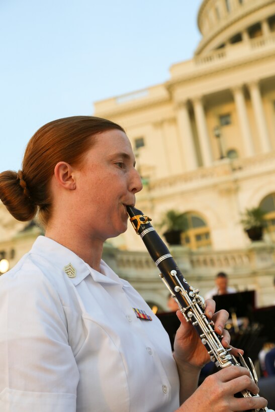 Marine Band on the West Terrace of the U.S. Capitol