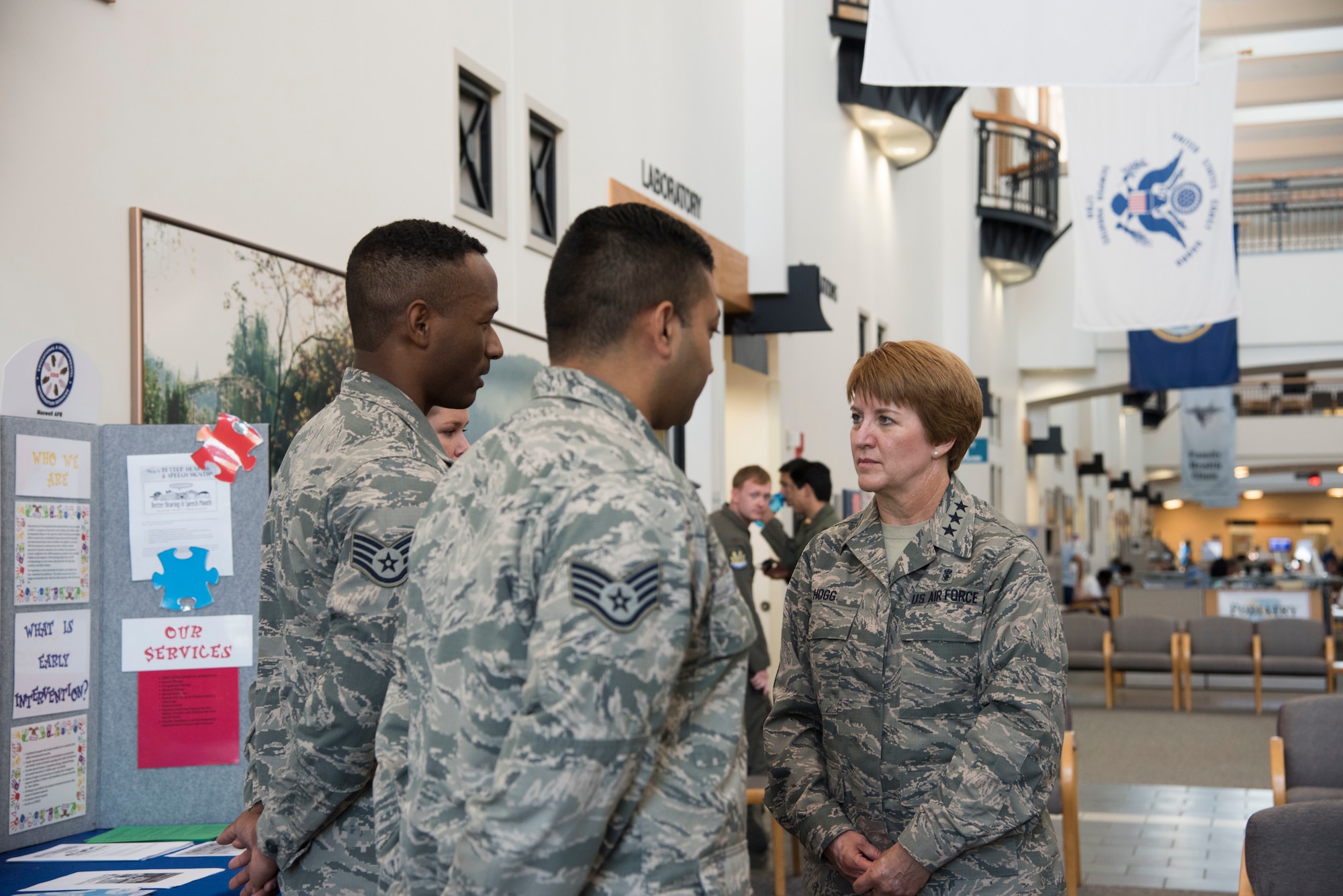 Air Force Surgeon General promotes Airman at Maxwell