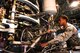 The 932nd Airlift Wing's 932nd Maintenance Group keeps the C-40C aircraft ready to fly by their constant attention to detail. Working on a warm day, Senior Airman Terron Sands, 932nd maintainer, makes a visual inspection of the inside of the belly of a C-40C plane May 9, 2018, at Scott Air Force Base, Ill. The C-40C planes in Illinois belong to 22nd Air Force, under the Air Force Reserve Command. The Illinois unit at Scott AFB flies four of the distinguished visitor planes worldwide. (U.S. Air Force photo by Lt. Col. Stan Paregien)