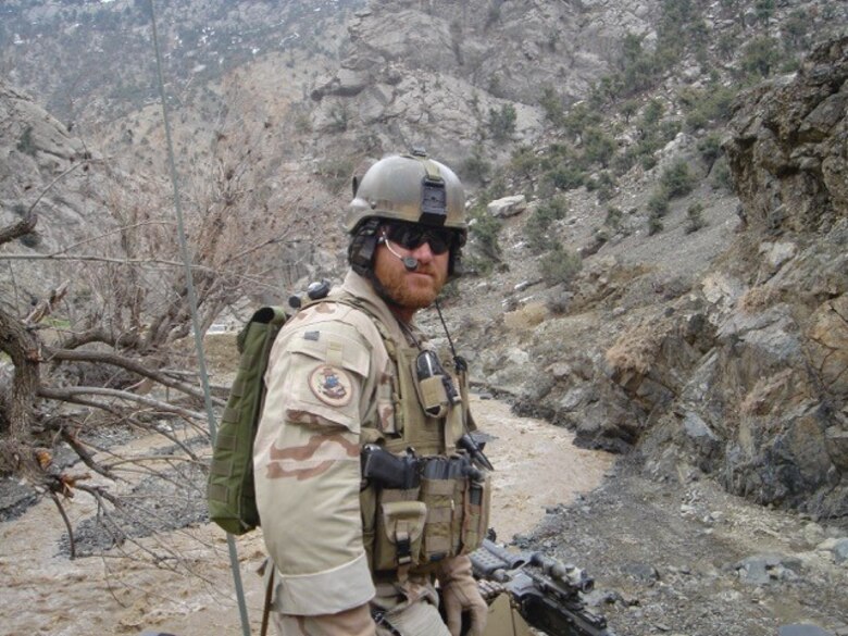 Tech. Sgt. Bradley Reilly, combat controller, prepares to clear caves in Afghanistan during a deployment in 2005. (Courtesy photo)