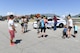 Visitors interact with 75th Security Forces and view one of their vehicles during Wheels of Wonder June 8, 2018, at Hill Air Force Base, Utah. Wheels of Wonder provides base families a fun, hands-on experience exploring various types of vehicles.