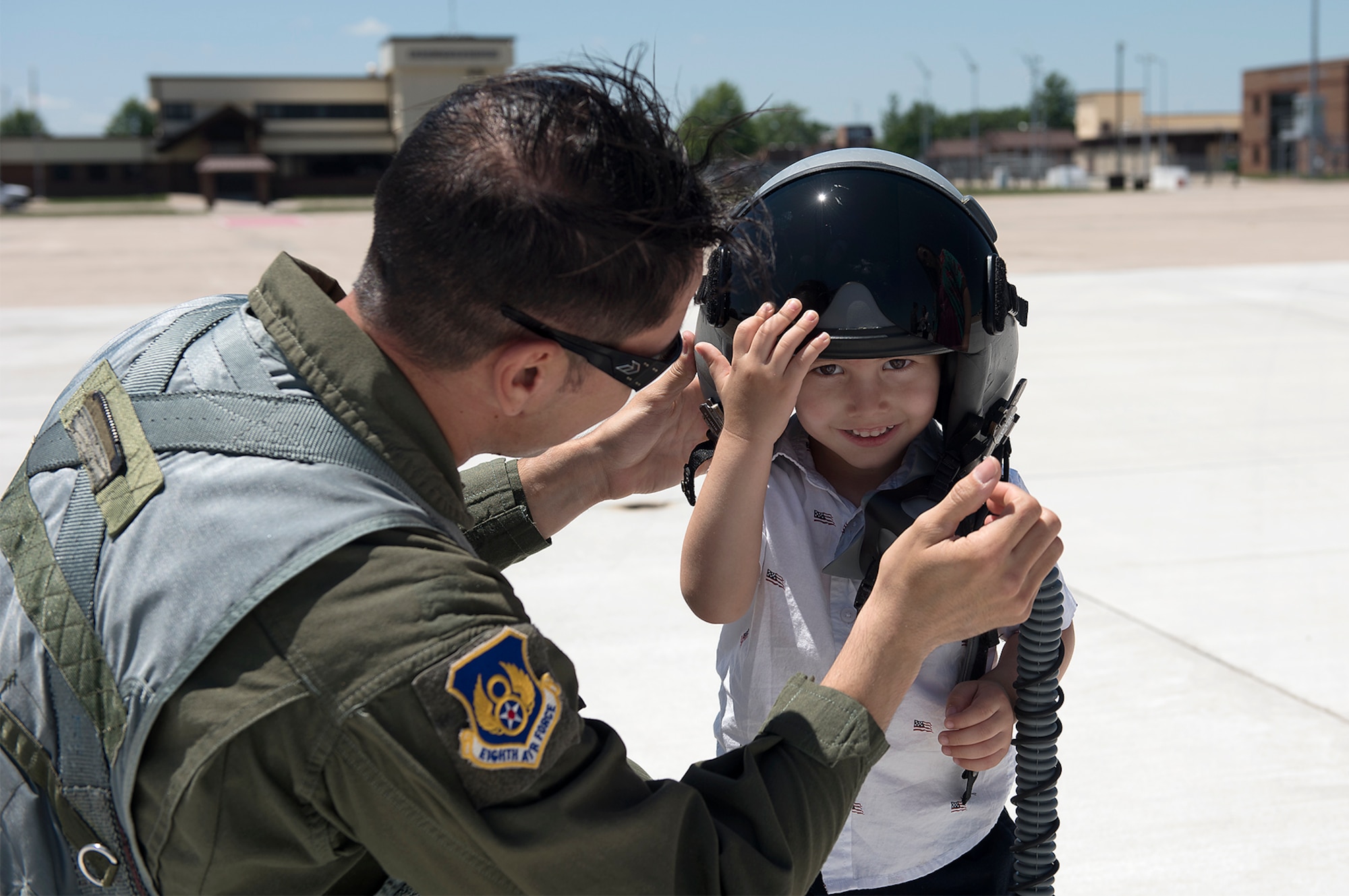 U.S. Air Force Tech. Sgt. Michael Vallejo earns a B-2 Spirit incentive flight on June 5, 2018 at Whiteman Air Force Base, Missouri.