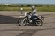 Riding motorcycle