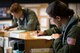 U.S. Air Force Academy cadet Christen Dahl fills out paperwork prior to her familiarization flight with the 493rd Fighter Squadron at Royal Air Force Lakenheath, England, June 13. The Six U.S. Air Force Academy cadets imbedded in the 48th Fighter Wing visited multiple organizations during their two-week visit. (U.S. Air Force photo/ Senior Airman Malcolm Mayfield)