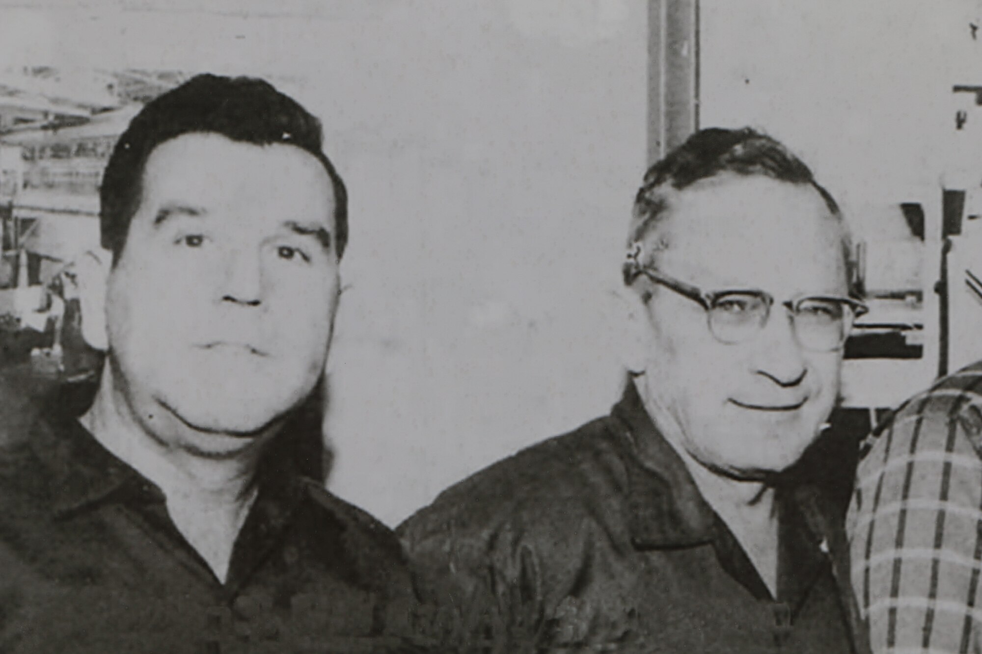 John Hill, left, and Alvin Overman. (U.S. Air Force Photo)