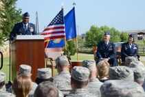 72nd Air Base Wing Commander Col. Kenyon Bell served as the presiding officer for the 72nd Medical Group Change of Command June 11 in the Amn. First Class Lakesha Levy Memorial Garden. Col. Jennifer Trinket assumed command of the group from Col. Christopher Grussendorf during the ceremony.