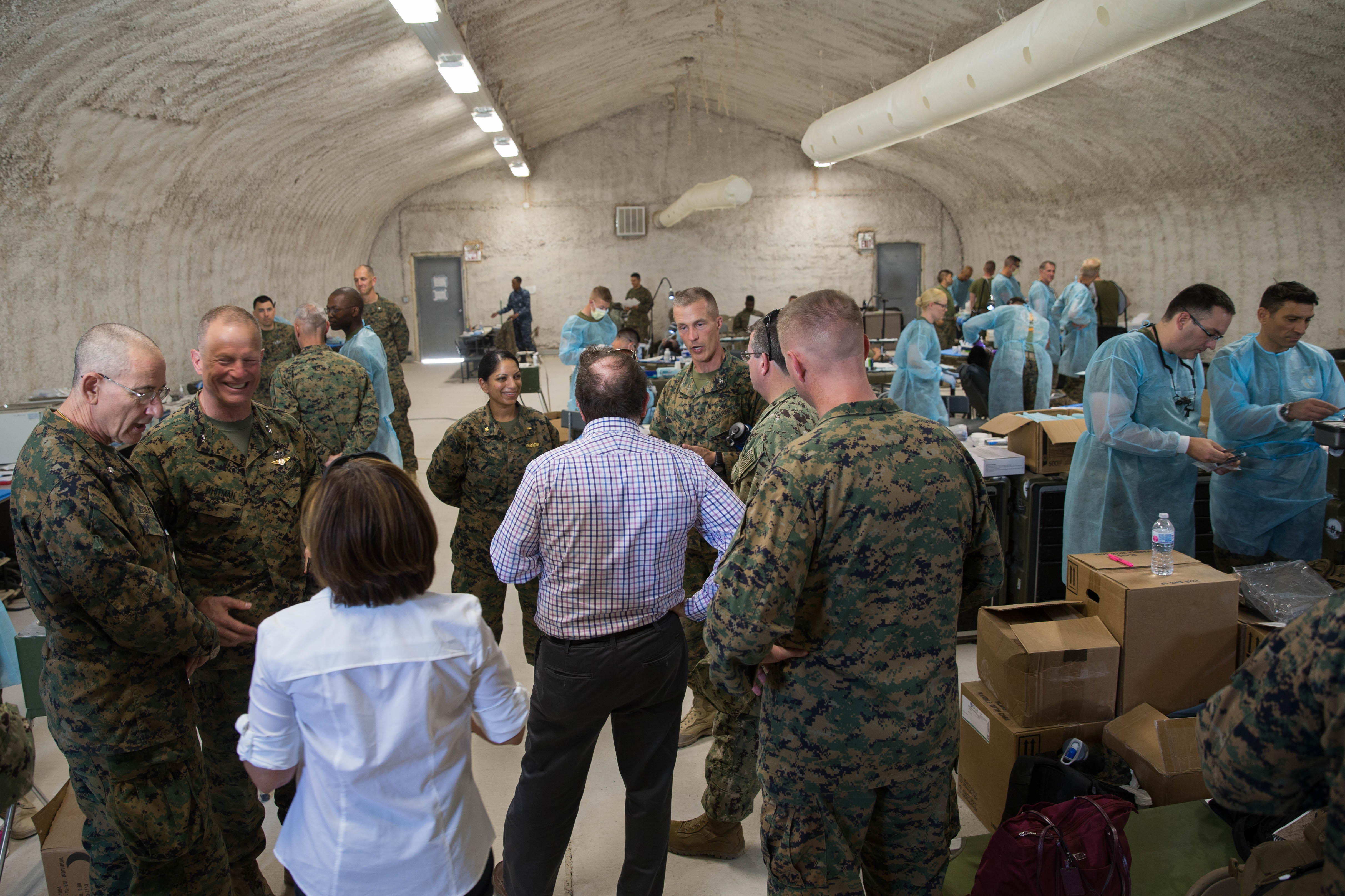 Distinguished Visitors tour MCAGCC Twentynine Palms during ITX 418