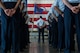 Barksdale Airmen attend the 2nd Bomb Wing change of command ceremony at Barksdale Air Force Base, La. June 18, 2018. Miller, who previously served as director of the Joint-Global Strike Operations Center, Air Force Global Strike Command, assumed command from Col. Ty Neuman. (U.S. Air Force photo by Airman 1st Class Lillian Combes)