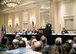 Air Force Sustainment Center Commander Lt. Gen. Lee K. Levy II delivers the keynote address during the 31st annual Sovereignty Symposium June 6, 2018, in downtown Oklahoma City.