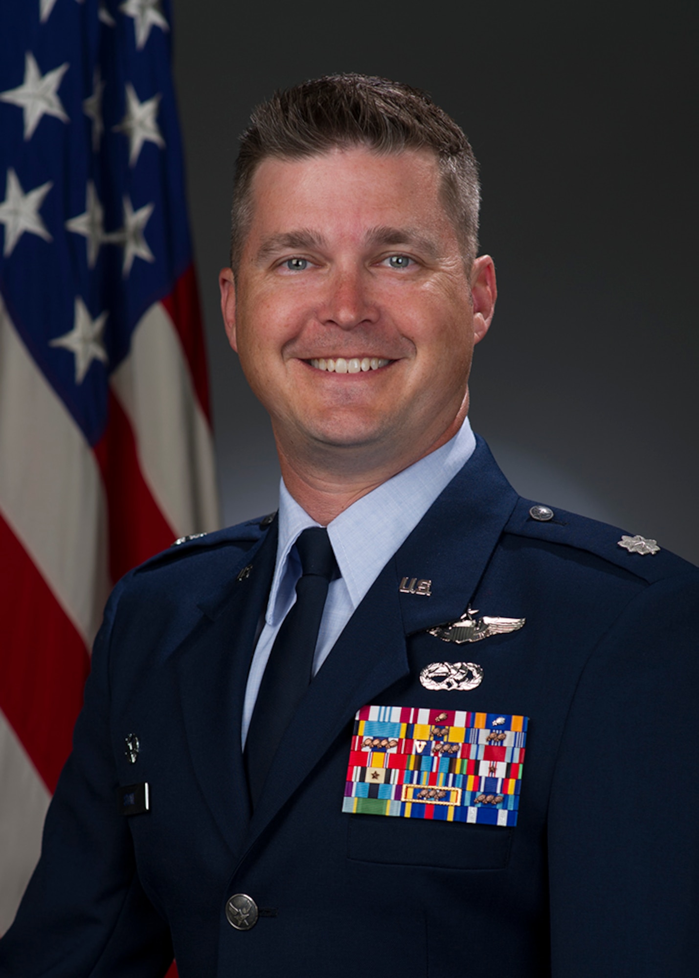 Lt. Col. Scott Stone, 860th AIrcraft Maintenance Squadron commander, poses for an official photo. (Courtesy Photo)