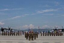 Sgt. Maj. Perez bids VMGR-152 farewell, Sgt. Maj. Tyler takes charge