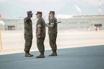 Sgt. Maj. Perez bids VMGR-152 farewell, Sgt. Maj. Tyler takes charge