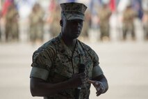 Sgt. Maj. Perez bids VMGR-152 farewell, Sgt. Maj. Tyler takes charge