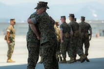 Sgt. Maj. Perez bids VMGR-152 farewell, Sgt. Maj. Tyler takes charge