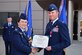 SCHRIEVER AIR FORCE BASE, Colo. – Col. Jennifer Grant, commander of the 50th Space Wing, presents the Legion of Merit to Col. Toby Doran, outgoing commander of the 50th Operations Group at a change of command ceremony at Schriever Air Force Base, Colorado, June 15, 2018. Doran served as the commander of the 50th OG for two years and has been relieved by Col. Laurel Walsh. (U.S. Air Force photo by Dennis Rogers)