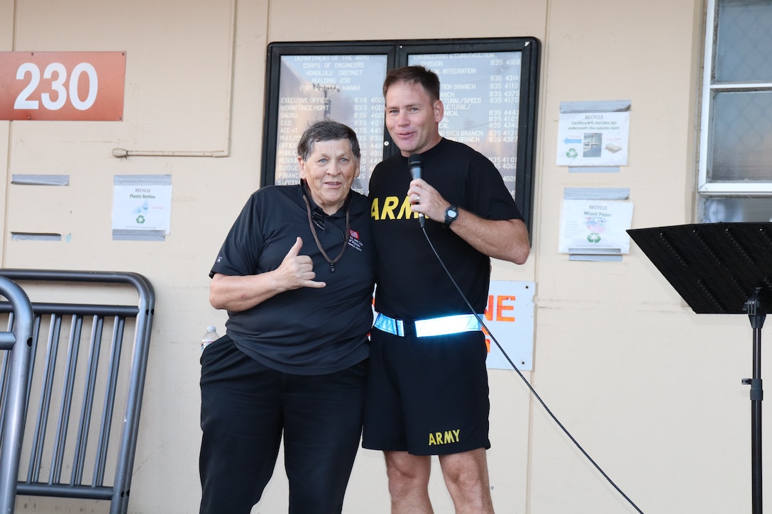 Honolulu District staff and family members eagerly began their morning June 8, with the 24th Annual Fun Run/Walk and Safety Day. Safety day plays a key role in promoting safety and health awareness to help reduce accidents and stay healthy. The event also included a morning of Bicycle Smoothies, Vision-Retina Screening and Stress Release Massages for those who attended.