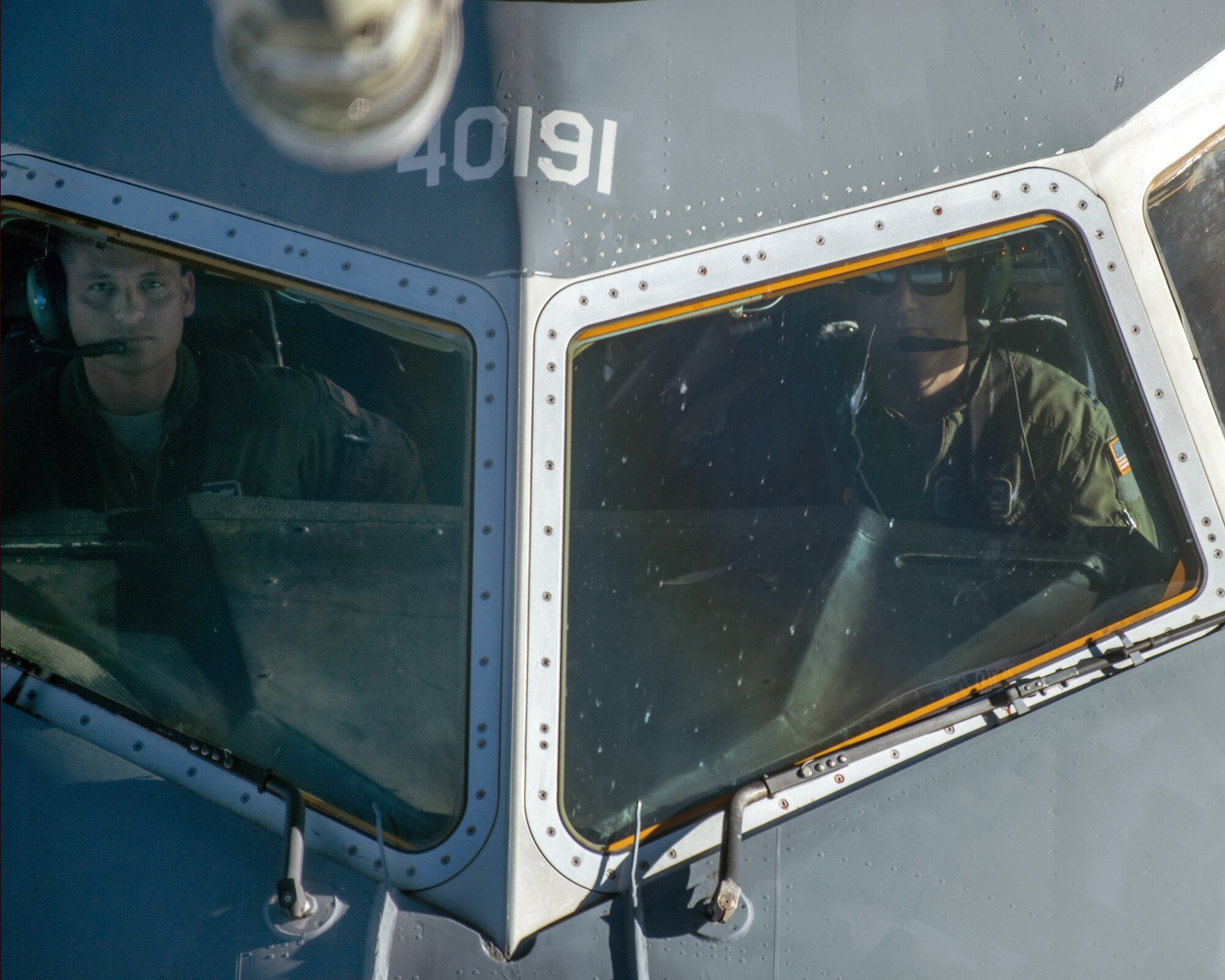 A KC-10 Extender from the 6th Air Refueling Squadron, gets refueled from a KC-10 Extender from the 9th Air Refueling Squadron during a training mission over the Pacific Northwest, August 21, 2017. Both KC-10 Extenders are assigned to Travis Air Force Base, Calif. (U.S. Air Force photo by Louis Briscese)
