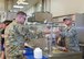 Senior Airman Young Jung serves food during lunch in the Blatchford-Preston Complex Dining Facility at Al Udeid Air Base, Qatar, June 19, 2018. Jung is assigned to the 379th Expeditionary Force Support Squadron as a food service specialist. (U.S. Air Force photo by Staff Sgt. Enjoli Saunders)