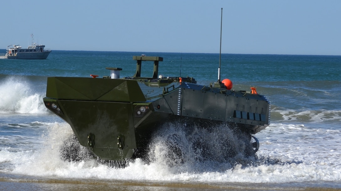 Marine Corps Systems Command awarded a contract to BAE Systems to produce and deliver the Amphibious Combat Vehicle. Following a successful Milestone C decision by the Assistant Secretary of the Navy for Research, Development, and Acquisition, the contract options worth $198 million will allow BAE Systems to build 30 low rate production vehicles, which will start delivering in the fall of next year.