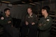 U.S. Air Force Capt. Spencer Turek (Center), 6th Air Refueling Squadron KC-10 Extender pilot, enjoys a conversation with two Japan Air Self-Defense Force pilots inside a KC-10 during a refueling mission in the Indo-Pacific theater June 4, 2018. During the mission, the KC-10 refueled six JASDF F-15 aircraft offloading nearly 130,000 pounds of fuel enabling the fighters to travel more than 2,900 nautical miles from Japan to Alaska. (U.S. Air Force photo by Tech. Sgt. James Hodgman)