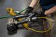 A member of the 374th Logistics Readiness Squadron reloads a staple gun during the Wing Immersion Program at Yokota Air Base, Japan, June 20, 2018.