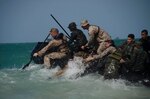 U.S and Royal Thai Marines conduct small boat operations in support of Cooperation Afloat Readiness and Training (CARAT) Thailand 2018. The CARAT exercise series, in its 24th iteration, highlights the skill and will of regional partners to cooperatively work together towards the common goal of ensuring a secure and stable maritime environment.