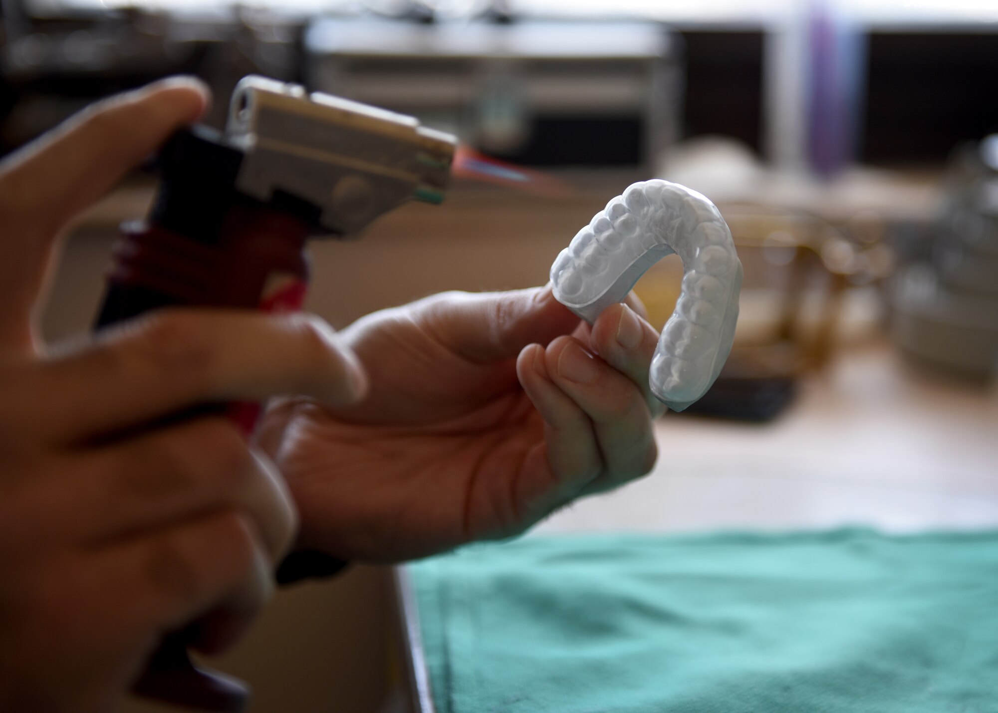 The dental clinic creates mouth guards for members to prevent injuries to the teeth and mouth during high intensity activities.