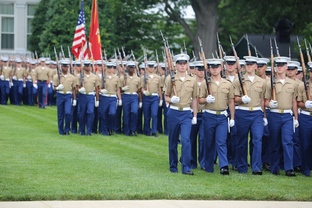 Colonel Tyler J. Zagurski relinquished his command of Marine Barracks Washington D.C. to Col. Don Tomich. Tomich previously served as the Assistant Chief of Staff for Operations, Marine Forces Central Command.
